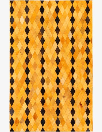 5' 1 x 8' Cowhide Stocks Rug