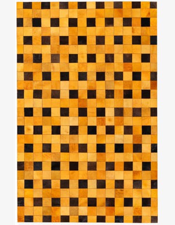 5' 1 x 8' Cowhide Stocks Rug