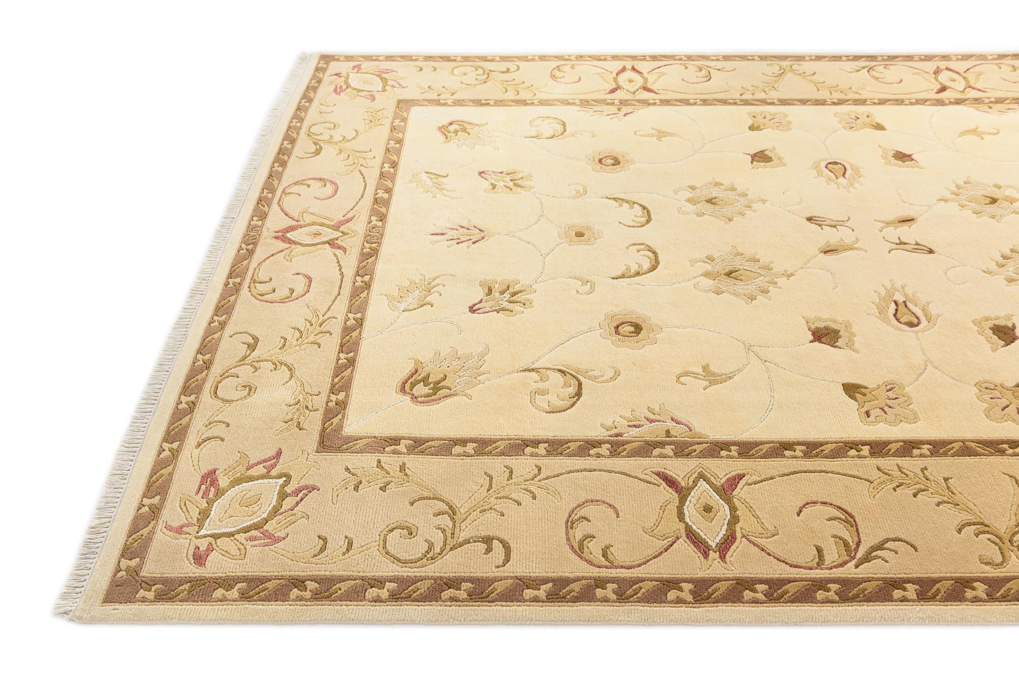 6' 8 x 10' 1 Hand Knotted Darya Wool Rug