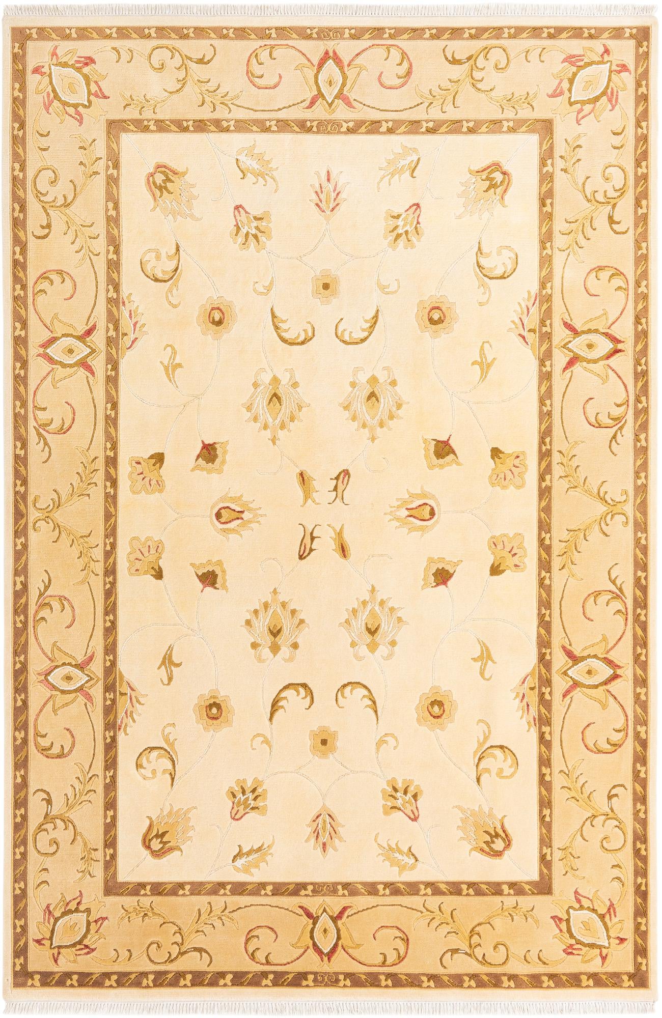 6' 8 x 10' 1 Hand Knotted Darya Wool Rug