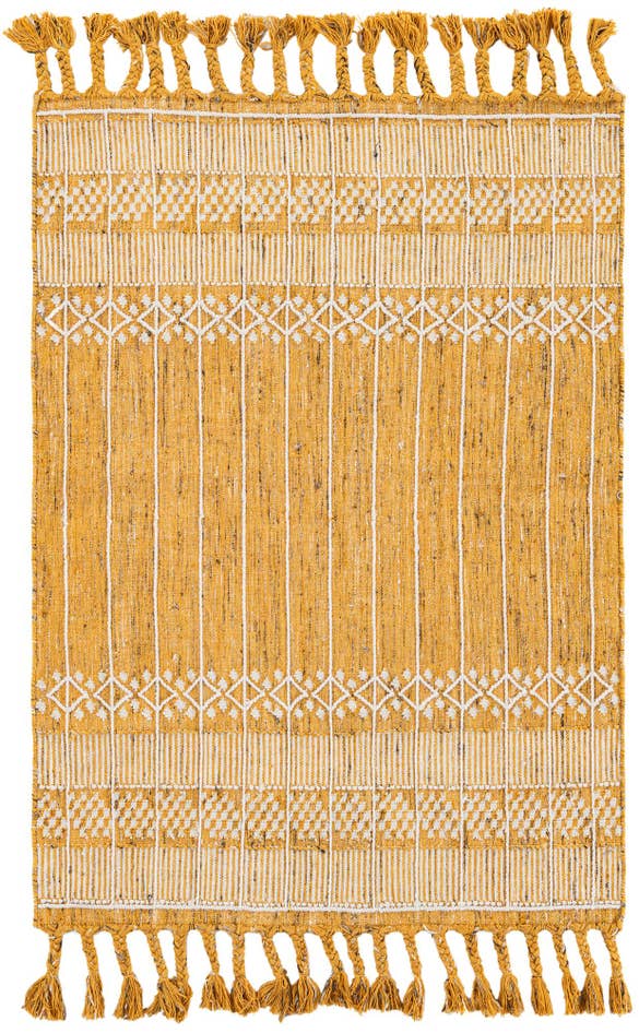Detail image of 4' 1 x 6' 1 Easy-Clean Eco Bohemian Indoor / Outdoor Rug
