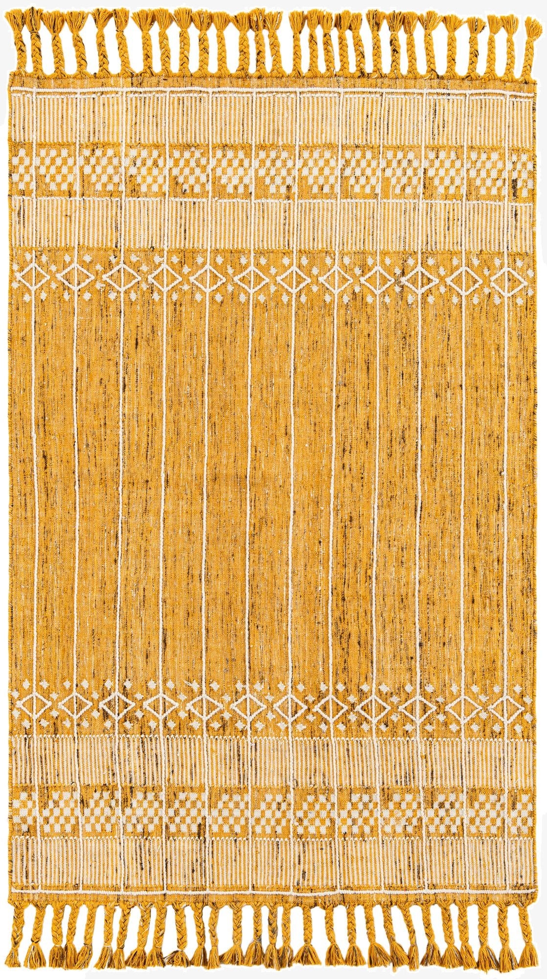 5' 1 x 8'  Washable Eco Bohemian Indoor / Outdoor Rug