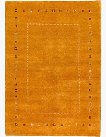 4' 10 x 6' 9 Hand Knotted Gabbeh Wool Rug