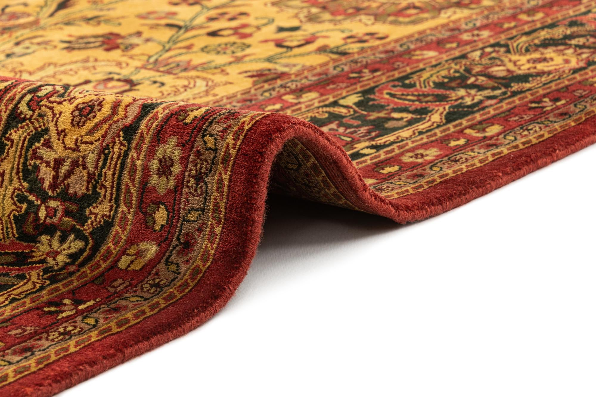 5' 7 x 7' 9 Hand Knotted Isfahan Oriental Wool Rug