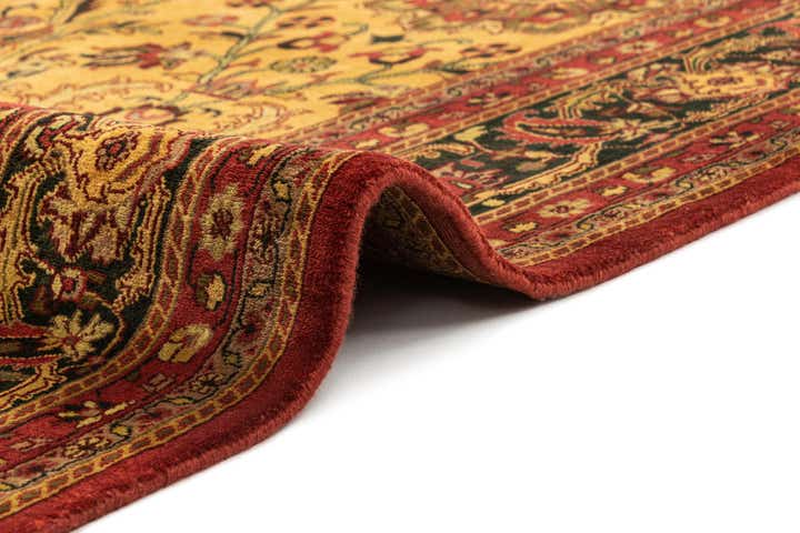 5' 7 x 7' 9 Hand Knotted Isfahan Oriental Wool Rug