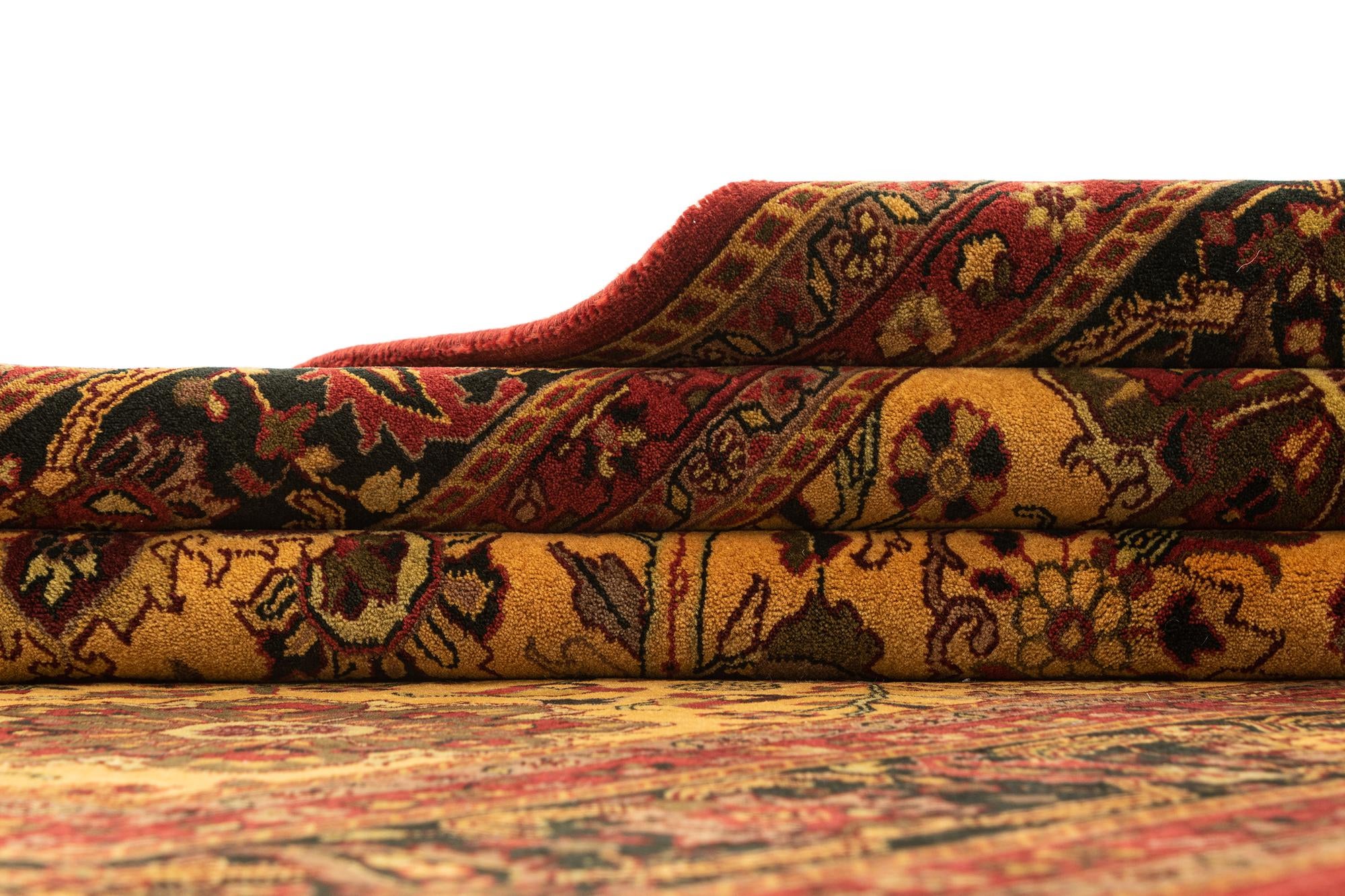 5' 7 x 7' 9 Hand Knotted Isfahan Oriental Wool Rug