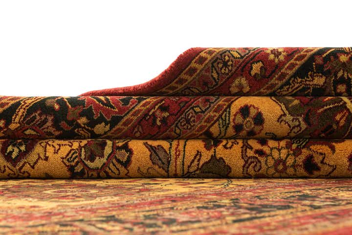 5' 7 x 7' 9 Hand Knotted Isfahan Oriental Wool Rug