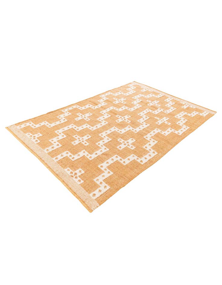 Detail image of 4' x 6' 2 Hand Woven Kilim Jute Rug