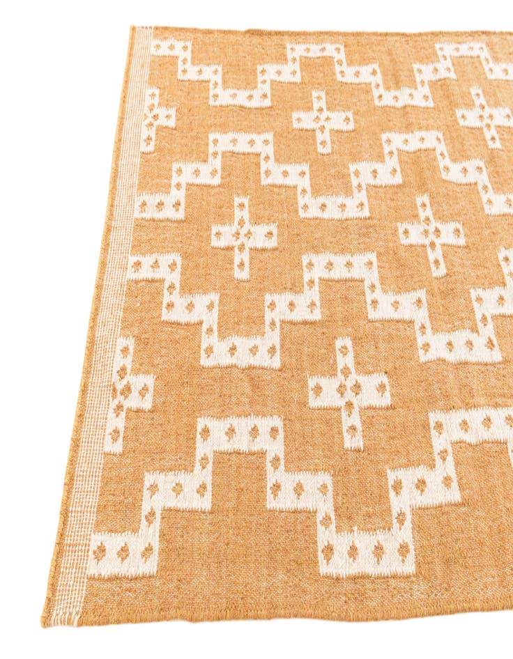 Detail image of 4' x 6' 2 Hand Woven Kilim Jute Rug