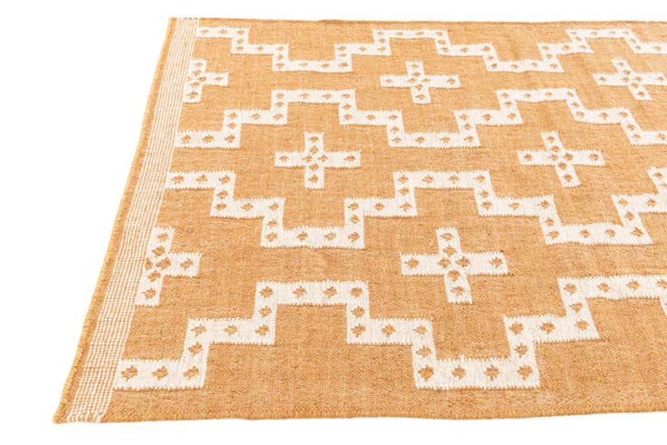Detail image of 4' x 6' 2 Hand Woven Kilim Jute Rug
