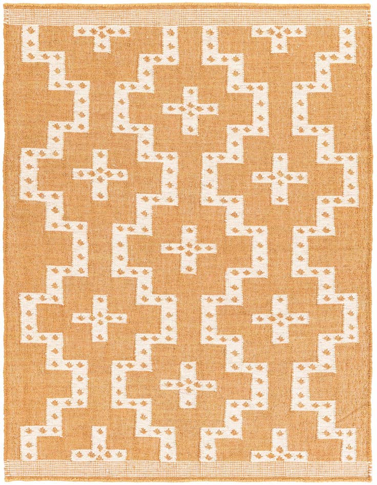 Detail image of 4' x 6' 2 Hand Woven Kilim Jute Rug
