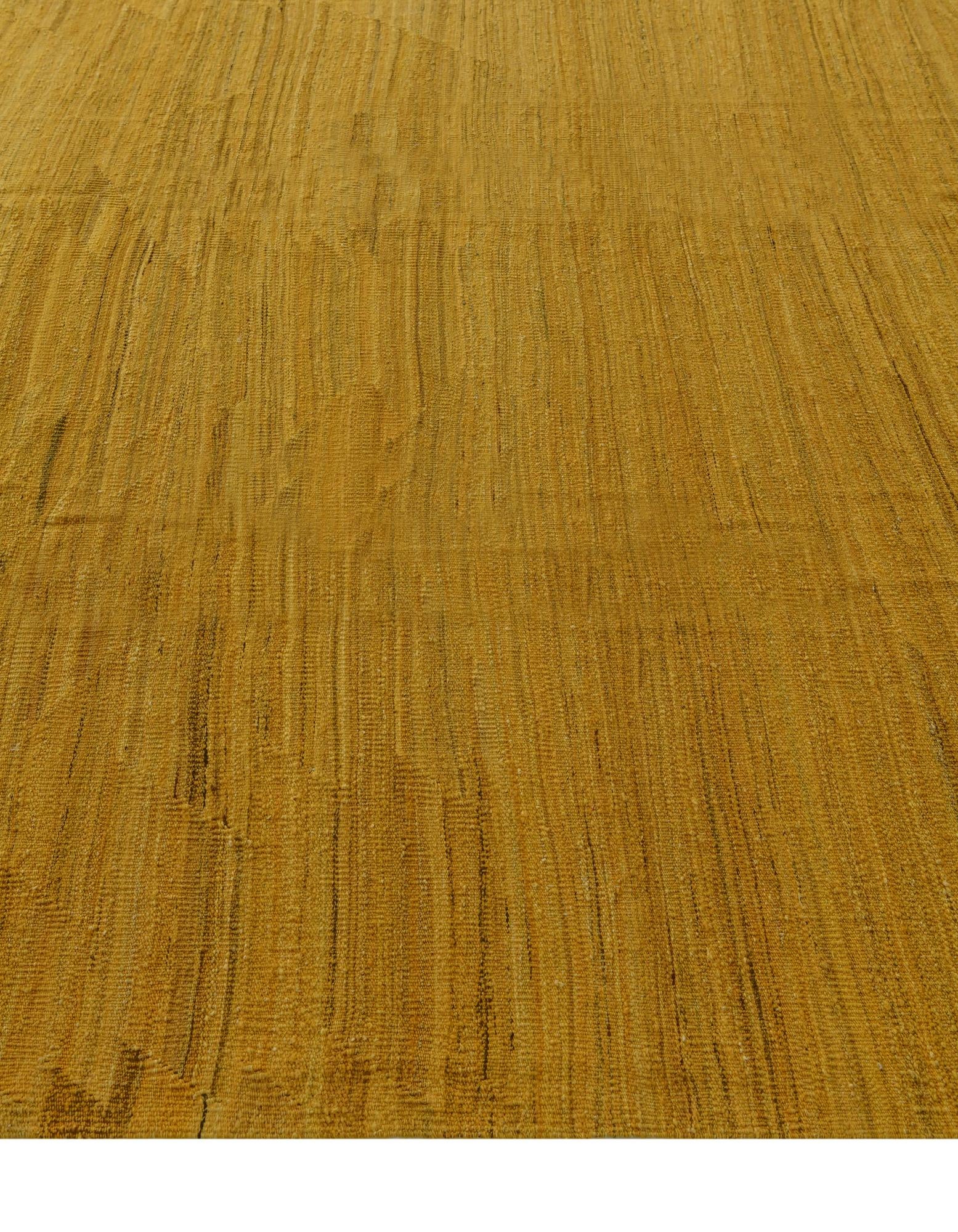 9' 10 x 12' 8 Hand Woven Kilim Modern Wool Rug