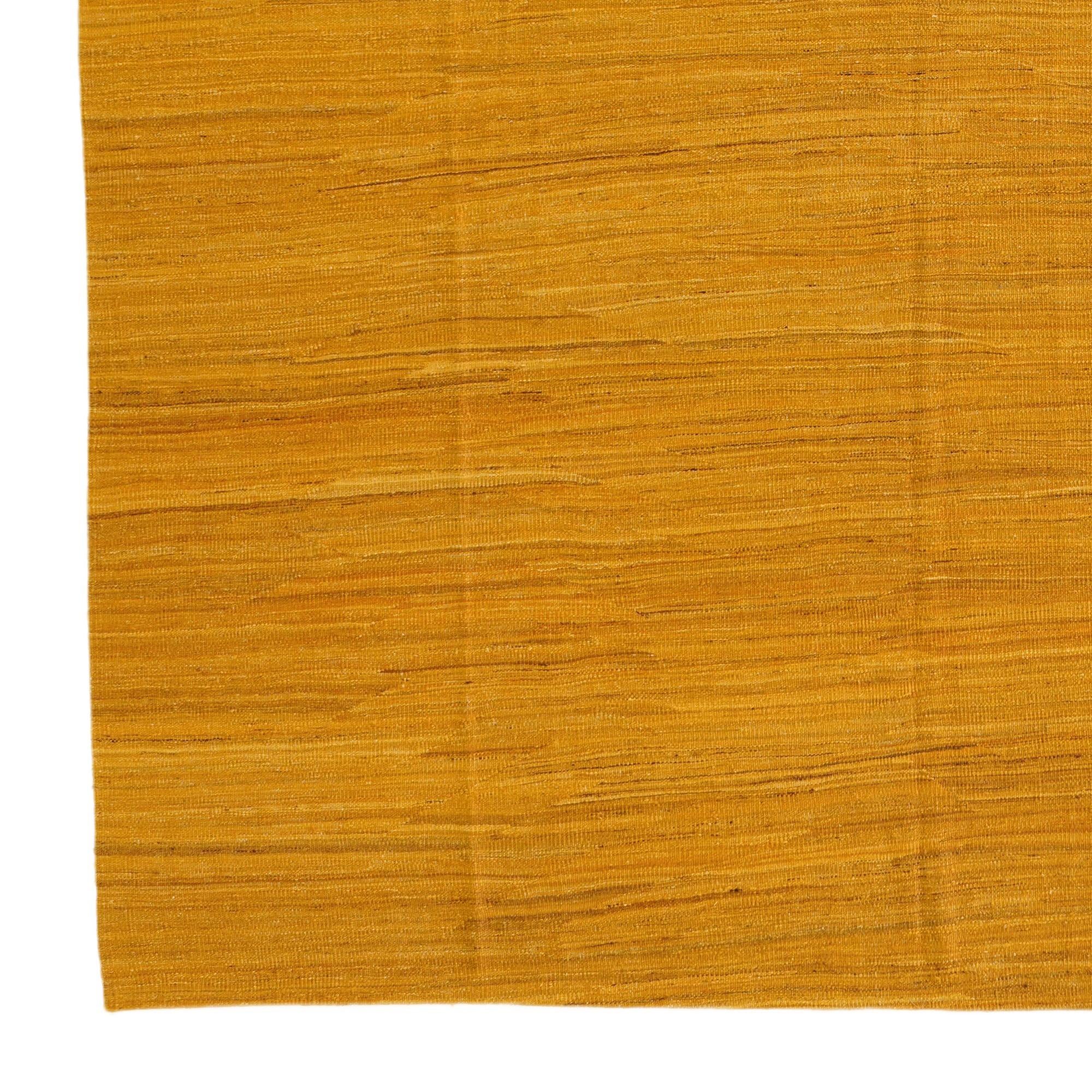 9' 10 x 12' 8 Hand Woven Kilim Modern Wool Rug