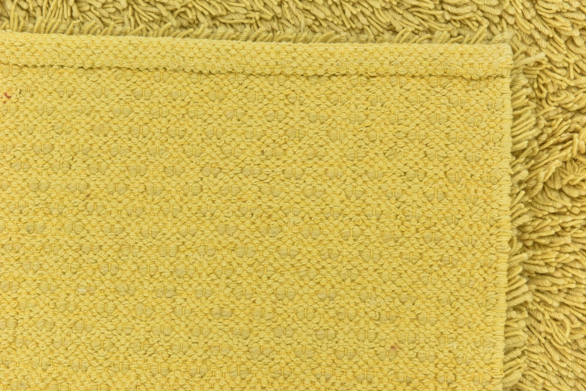 5' 8 x 7' 6 Hand Knotted Solid Shag Rug