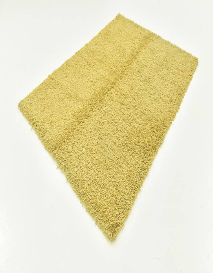 Detail image of 5' 8 x 7' 6 Hand Knotted Solid Shag Rug