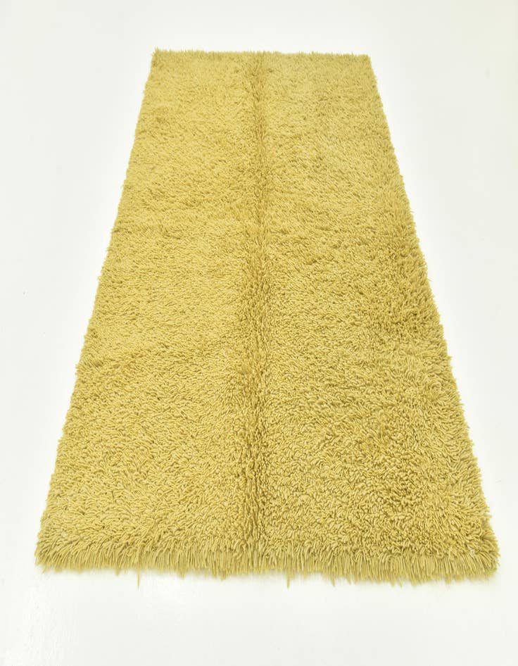 Detail image of 5' 8 x 7' 6 Hand Knotted Solid Shag Rug