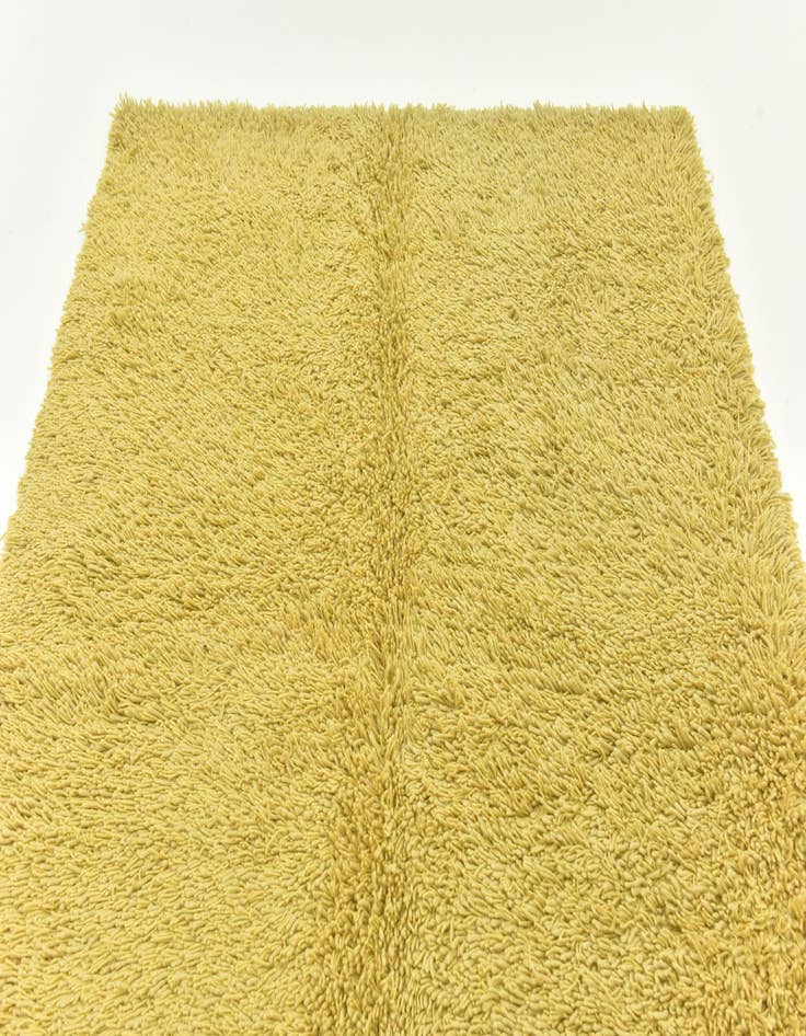 Detail image of 5' 8 x 7' 6 Hand Knotted Solid Shag Rug