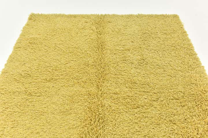 5' 8 x 7' 6 Hand Knotted Solid Shag Rug