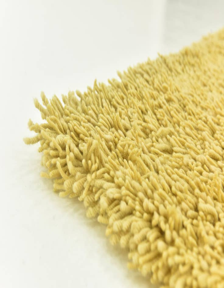 Detail image of 5' 8 x 7' 6 Hand Knotted Solid Shag Rug