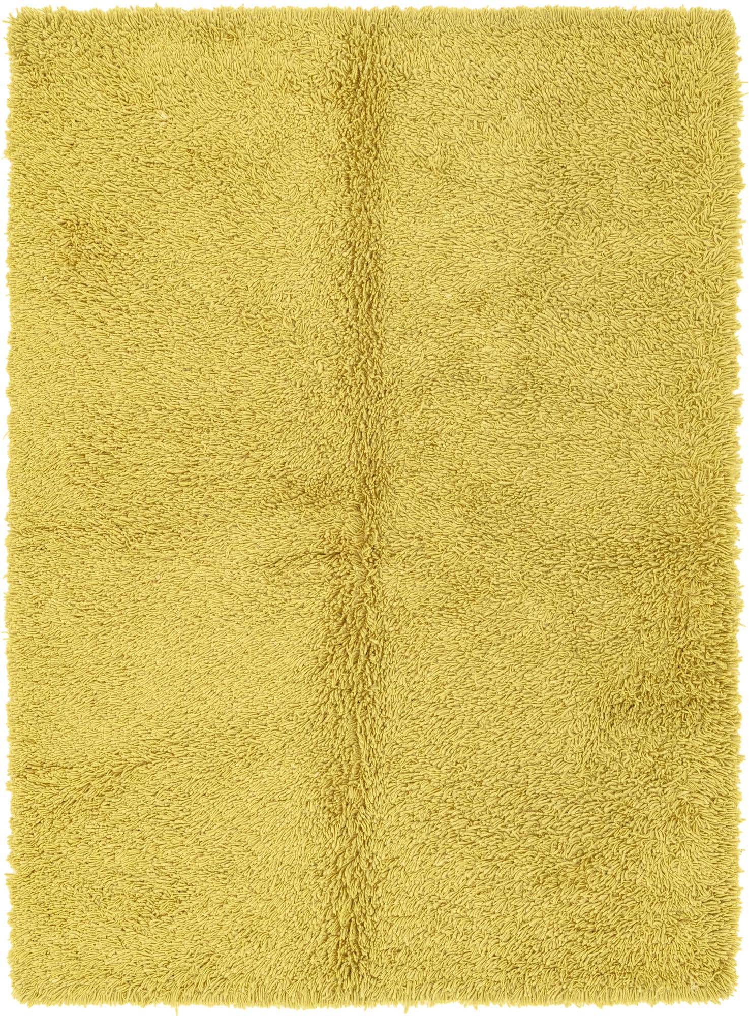 5' 8 x 7' 6 Hand Knotted Solid Shag Rug