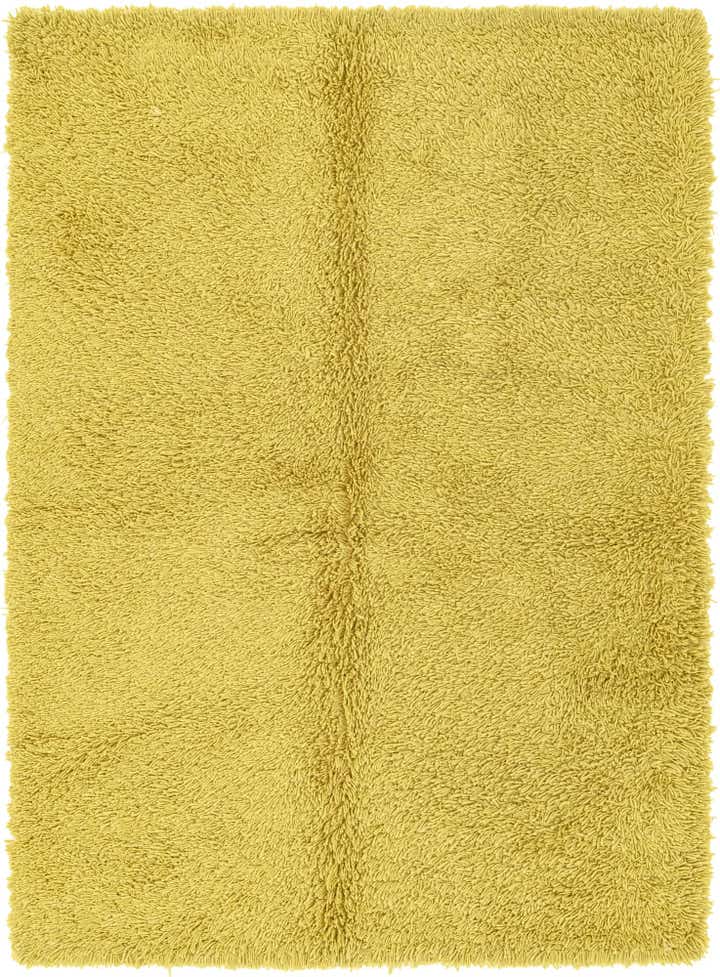5' 8 x 7' 6 Hand Knotted Solid Shag Rug