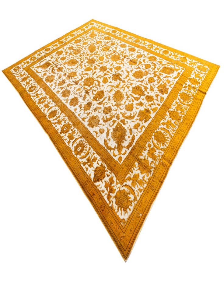 Detail image of 9' 6 x 12' 7  Hand Knotted Ultra Vintage Persian Wool Rug