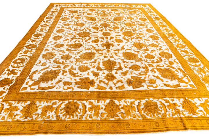 9' 6 x 12' 7 Hand Knotted Ultra Vintage Persian Wool Rug