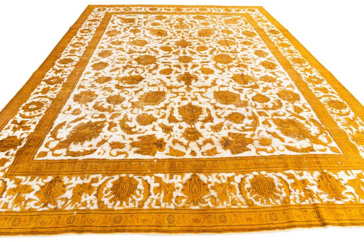 Detail image of 9' 6 x 12' 7 Hand Knotted Ultra Vintage Persian Wool Rug