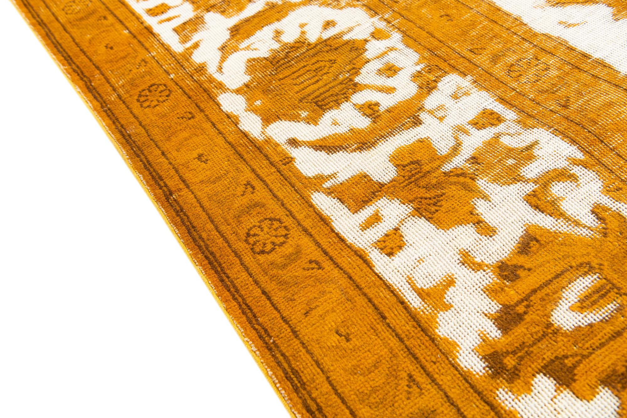 9' 6 x 12' 7 Hand Knotted Ultra Vintage Persian Wool Rug