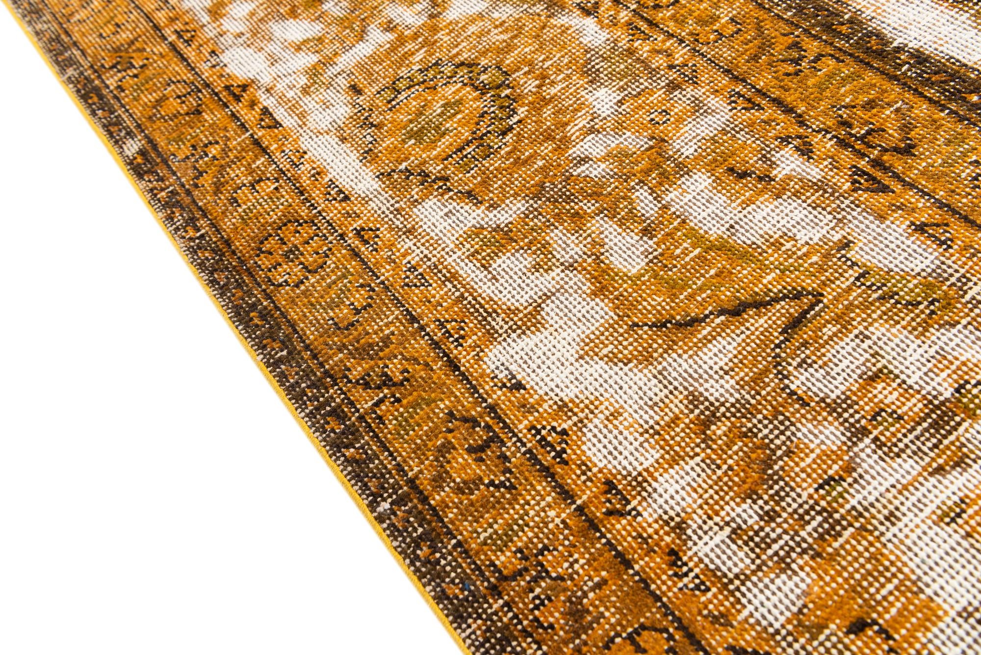 9' 10 x 13' 5 Hand Knotted Ultra Vintage Persian Wool Rug
