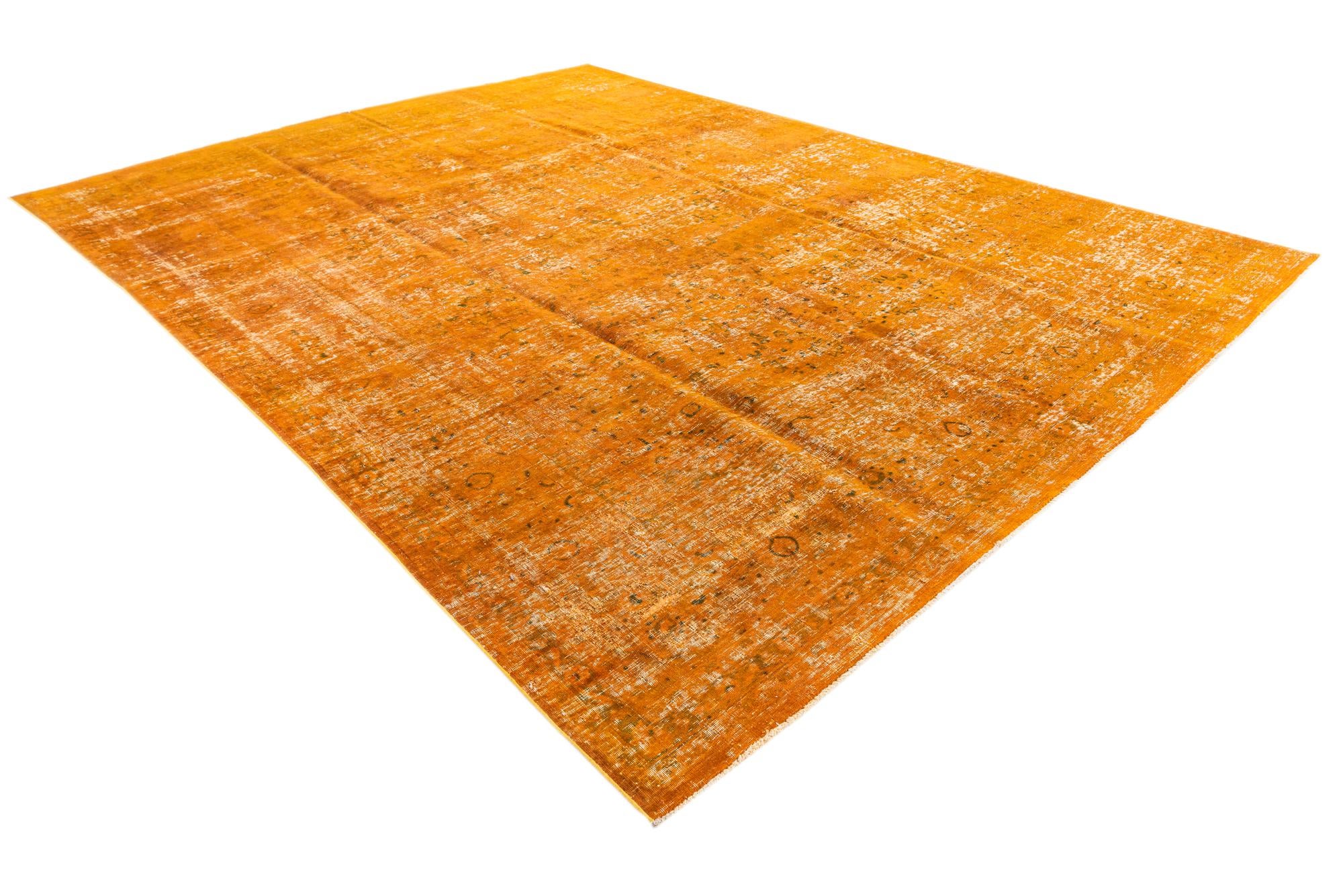 9' 5 x 12' 9 Hand Knotted Ultra Vintage Persian Wool Rug