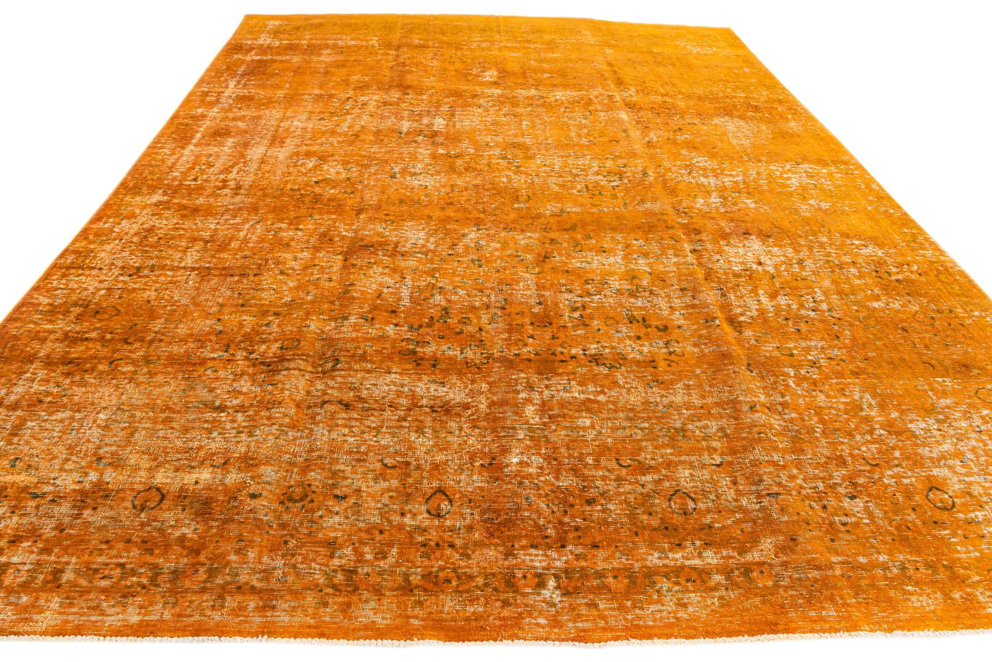 9' 5 x 12' 9 Hand Knotted Ultra Vintage Persian Wool Rug