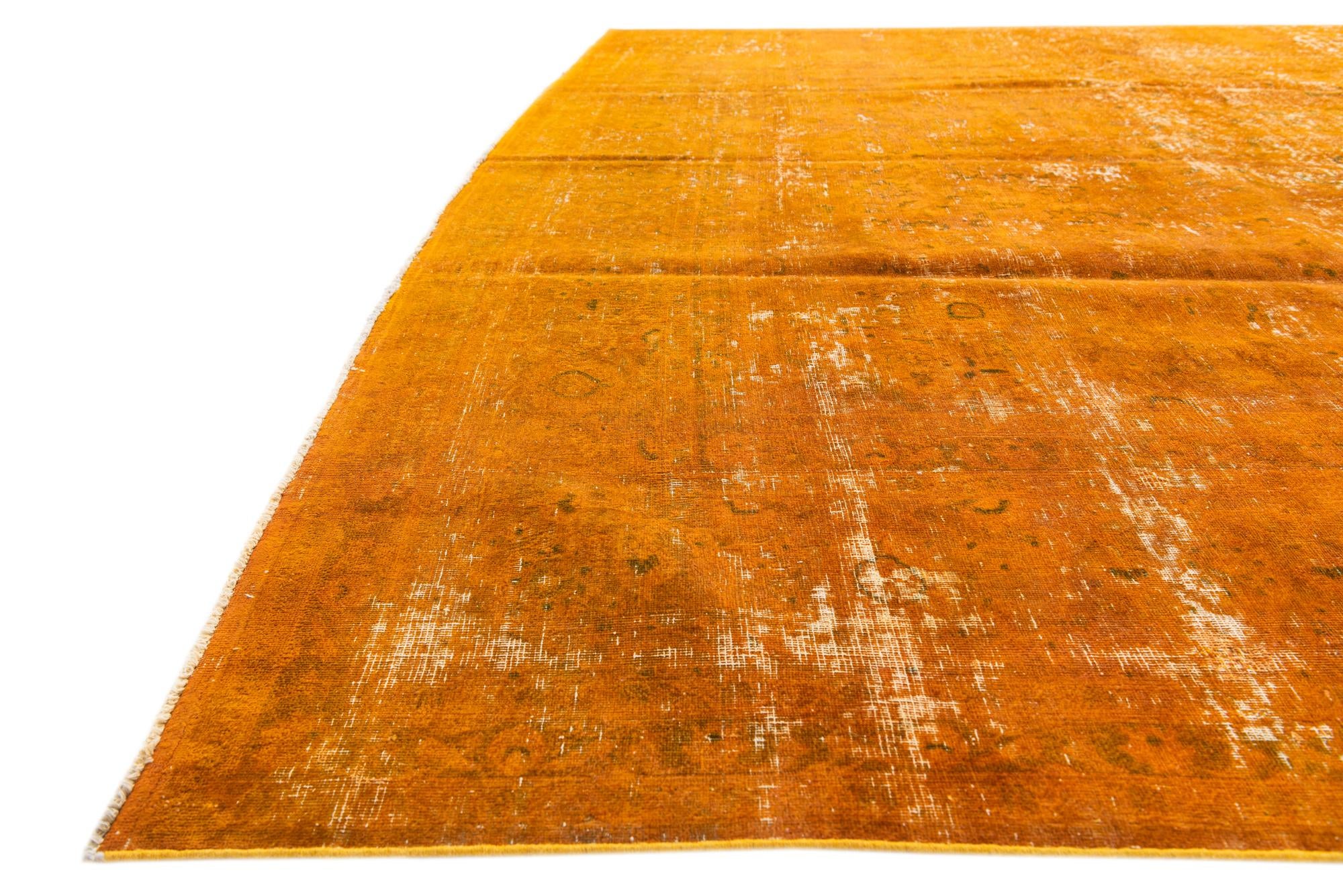 9' 5 x 12' 9 Hand Knotted Ultra Vintage Persian Wool Rug