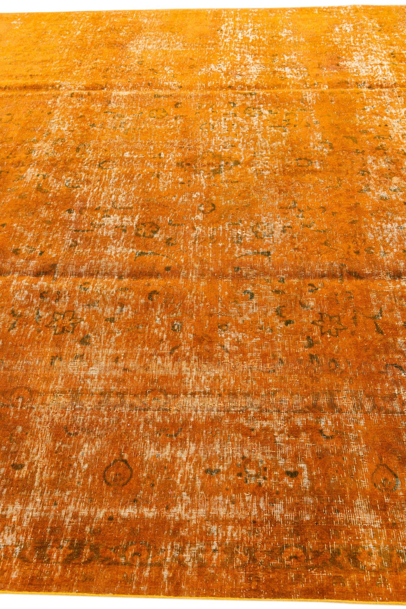 9' 5 x 12' 9 Hand Knotted Ultra Vintage Persian Wool Rug