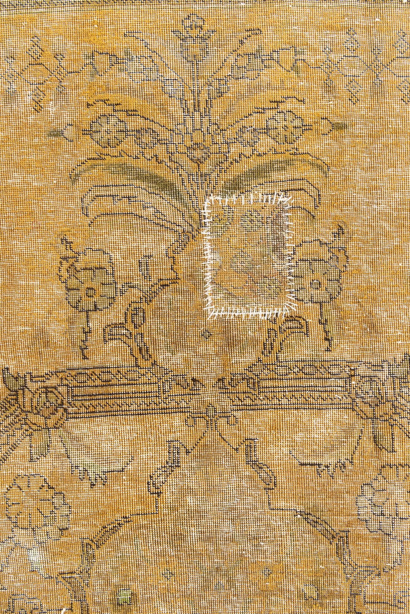 9' 2 x 12' 5 Hand Knotted Ultra Vintage Persian Wool Rug