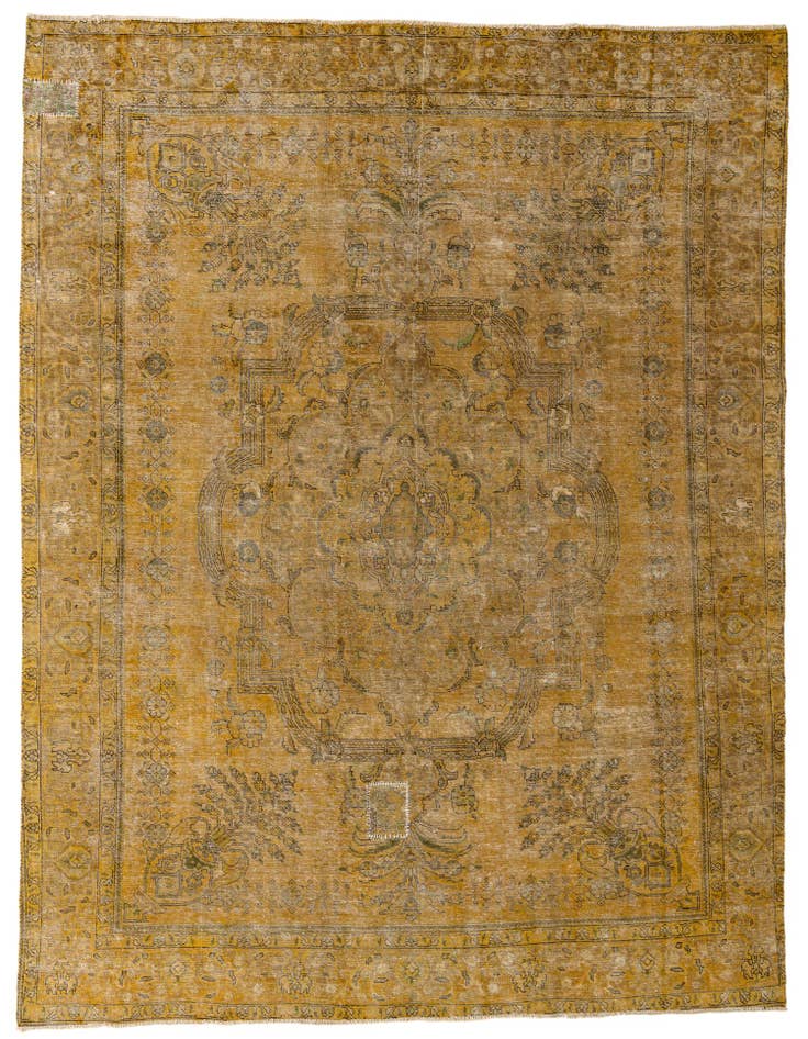 Detail image of 9' 2 x 12' 5 Hand Knotted Ultra Vintage Persian Wool Rug