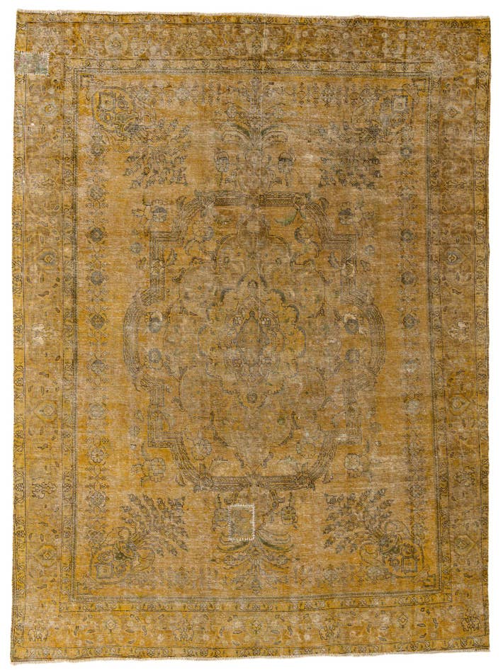 Detail image of 9' 2 x 12' 5 Hand Knotted Ultra Vintage Persian Wool Rug