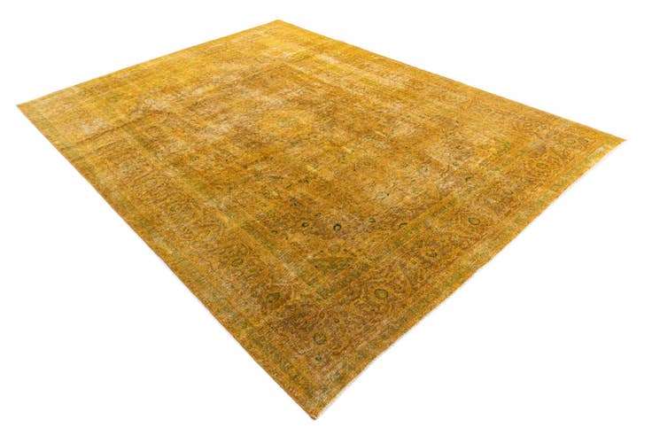 Detail image of 9' 5 x 12' 8 Hand Knotted Ultra Vintage Persian Wool Rug