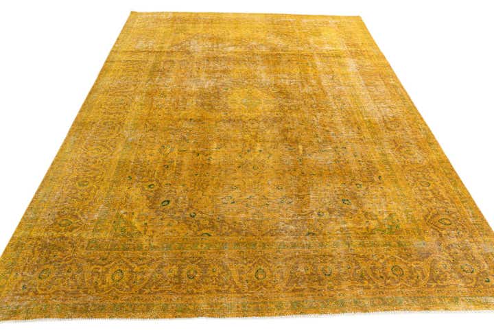 9' 5 x 12' 8 Hand Knotted Ultra Vintage Persian Wool Rug
