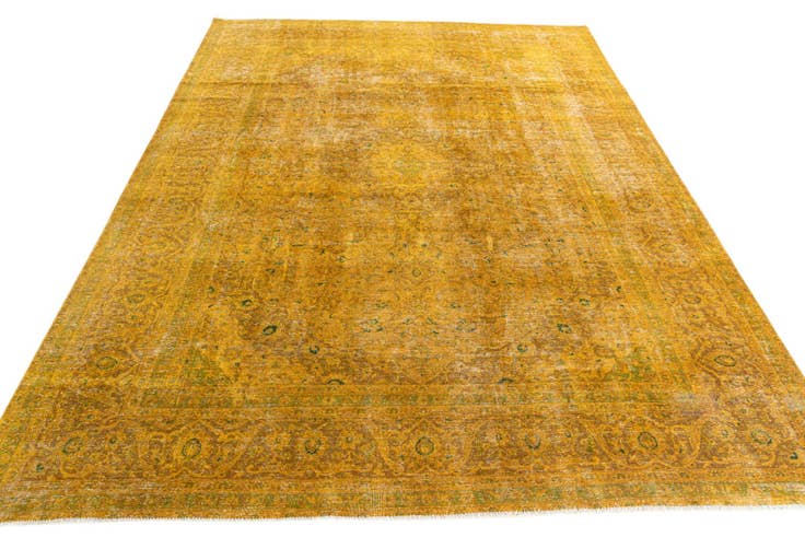 Detail image of 9' 5 x 12' 8 Hand Knotted Ultra Vintage Persian Wool Rug