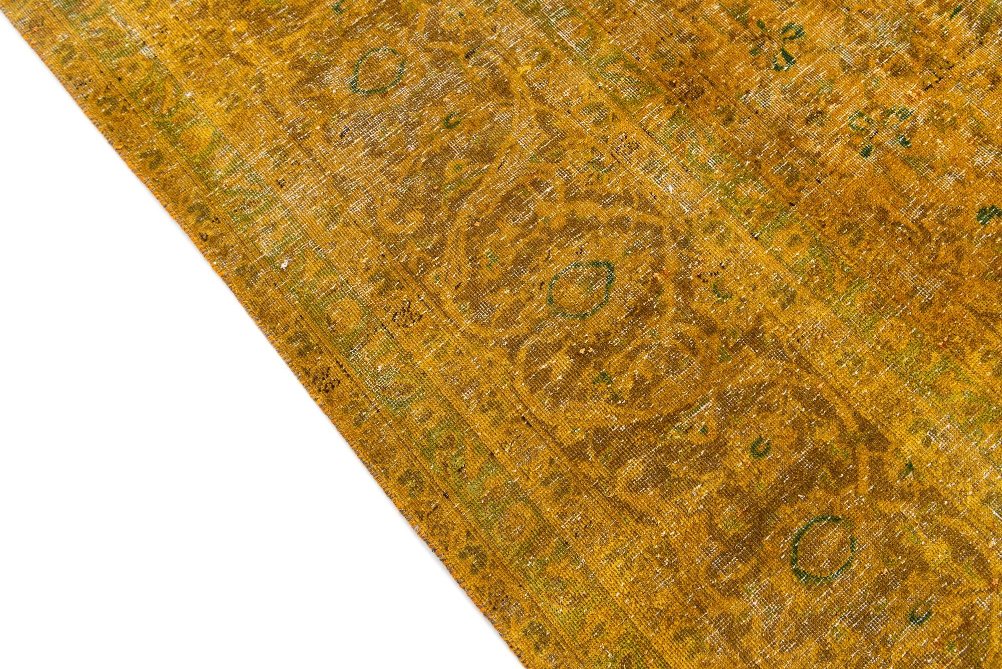9' 5 x 12' 8 Hand Knotted Ultra Vintage Persian Wool Rug