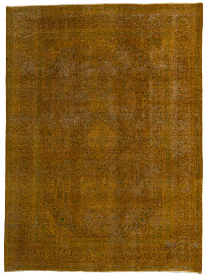 9' 5 x 12' 8 Hand Knotted Ultra Vintage Persian Wool Rug