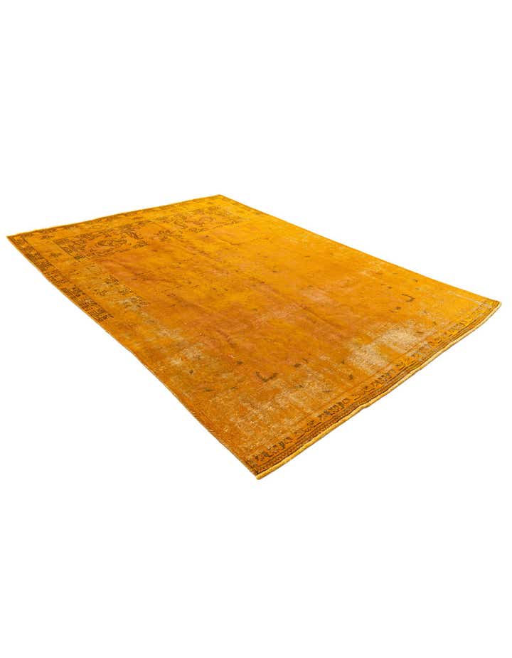 6' 4 x 9' Hand Knotted Ultra Vintage Persian Wool Rug