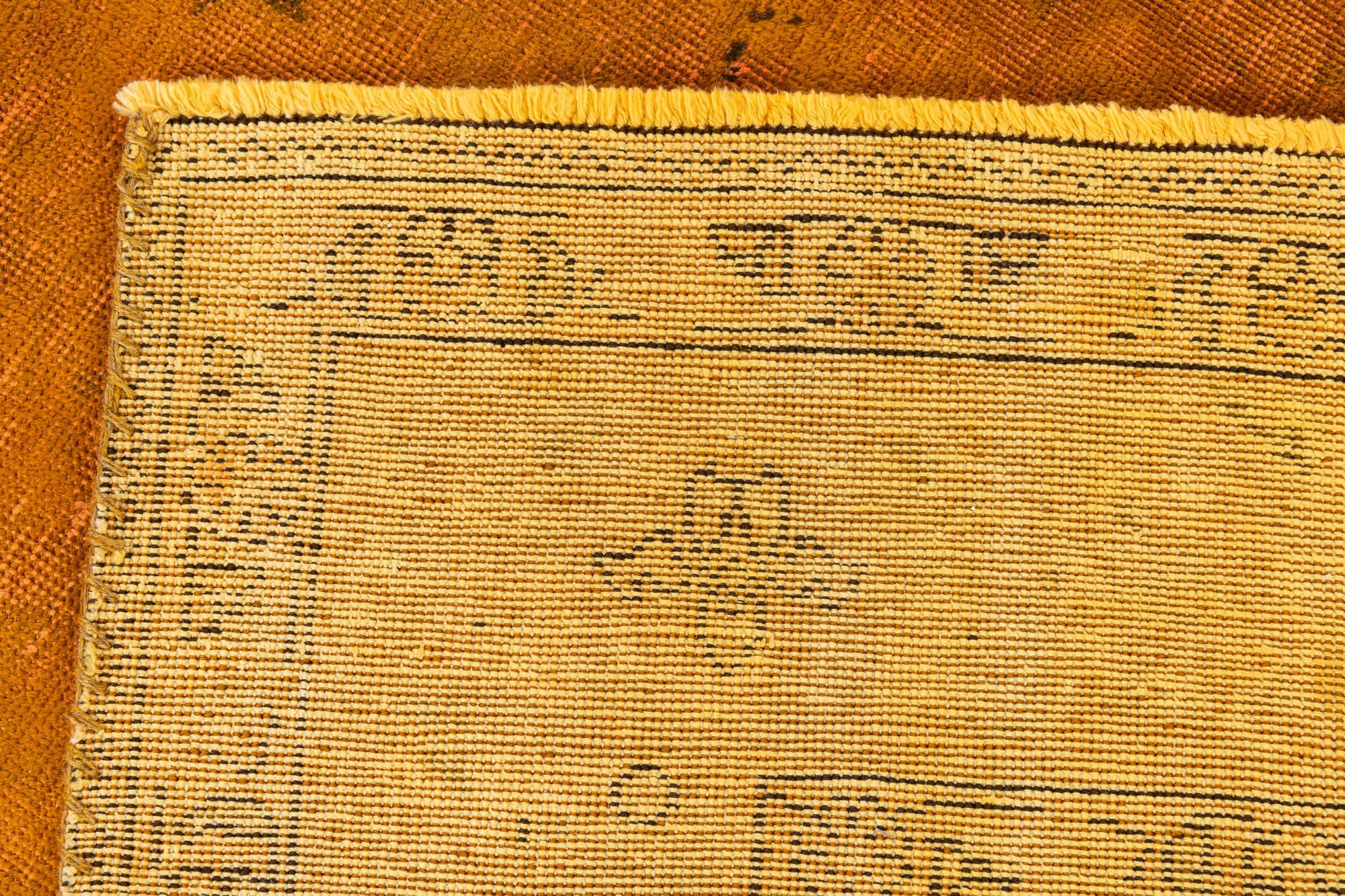 6' 4 x 9' Hand Knotted Ultra Vintage Persian Wool Rug
