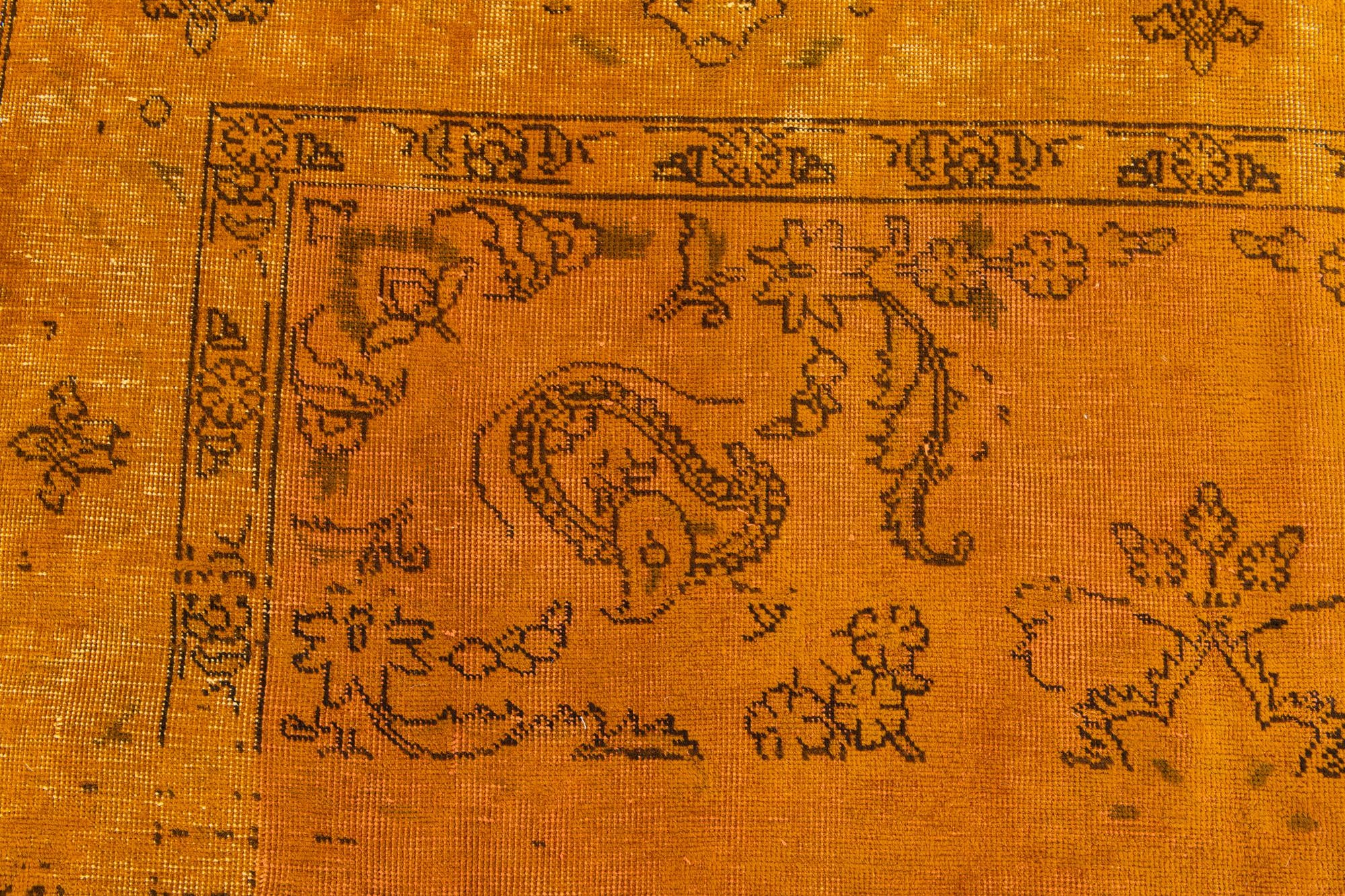 6' 4 x 9' Hand Knotted Ultra Vintage Persian Wool Rug