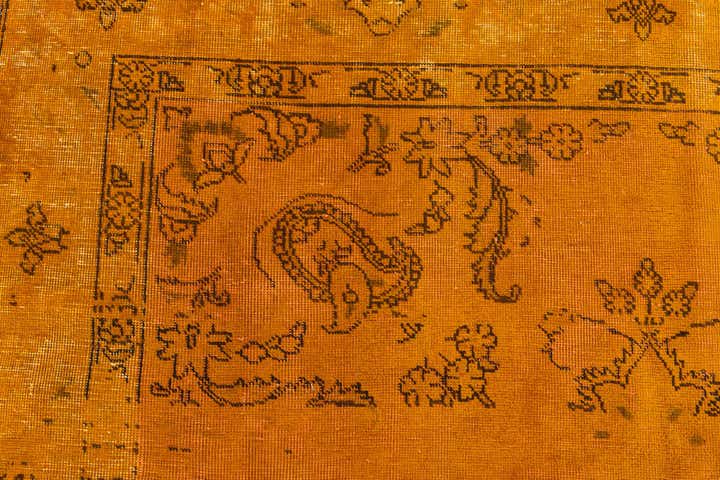 6' 4 x 9' Hand Knotted Ultra Vintage Persian Wool Rug