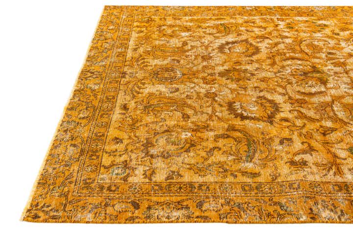 7' 4 x 11' 2 Hand Knotted Ultra Vintage Persian Wool Rug