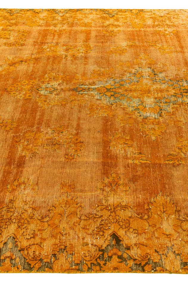 Detail image of 7' 10 x 10' 10 Hand Knotted Ultra Vintage Persian Wool Rug