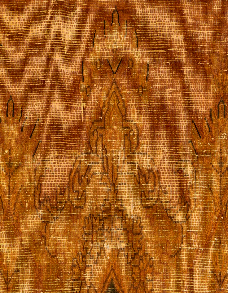 Detail image of 7' 10 x 10' 10  Hand Knotted Ultra Vintage Persian Wool Rug