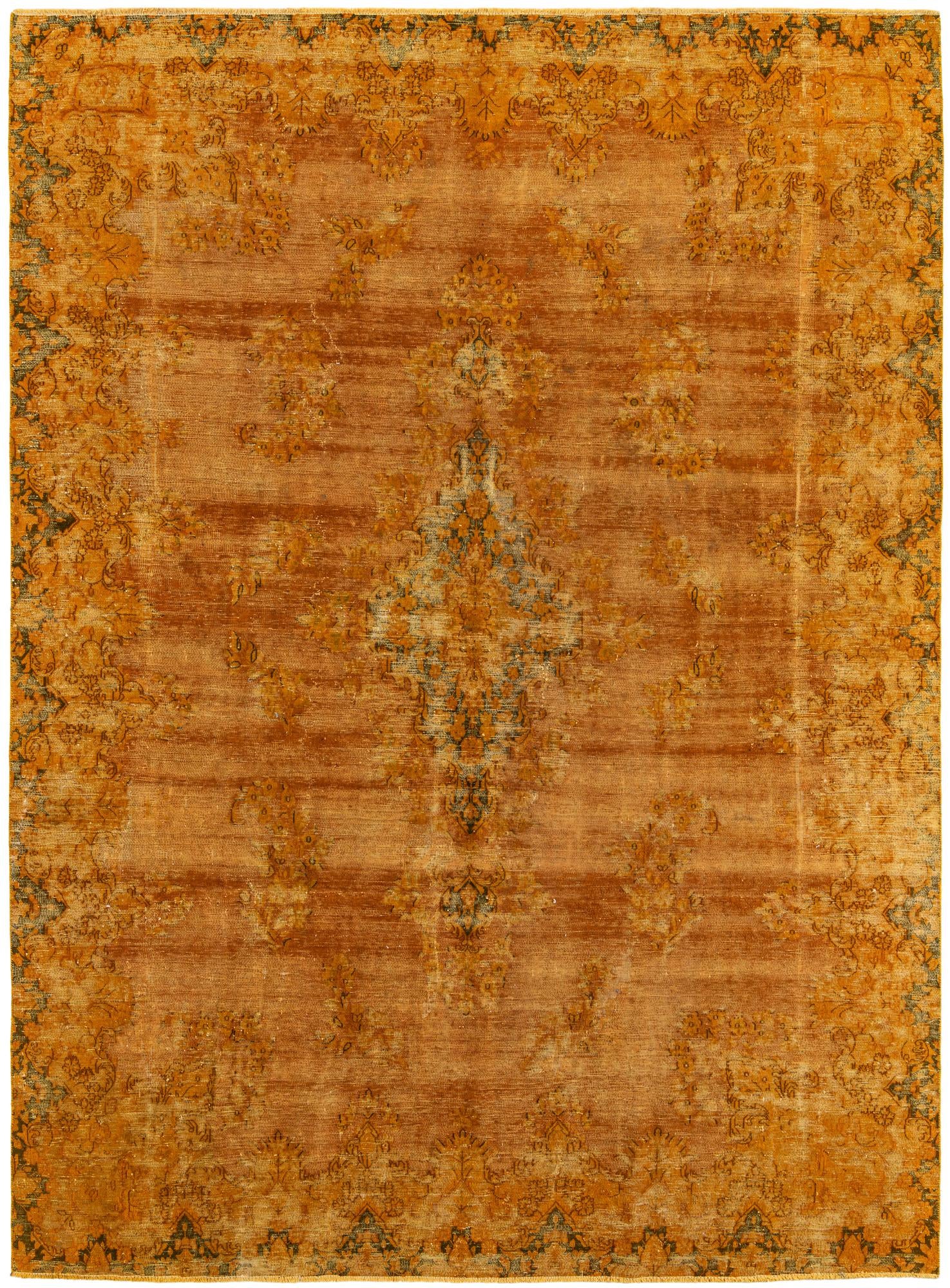 7' 10 x 10' 10 Hand Knotted Ultra Vintage Persian Wool Rug